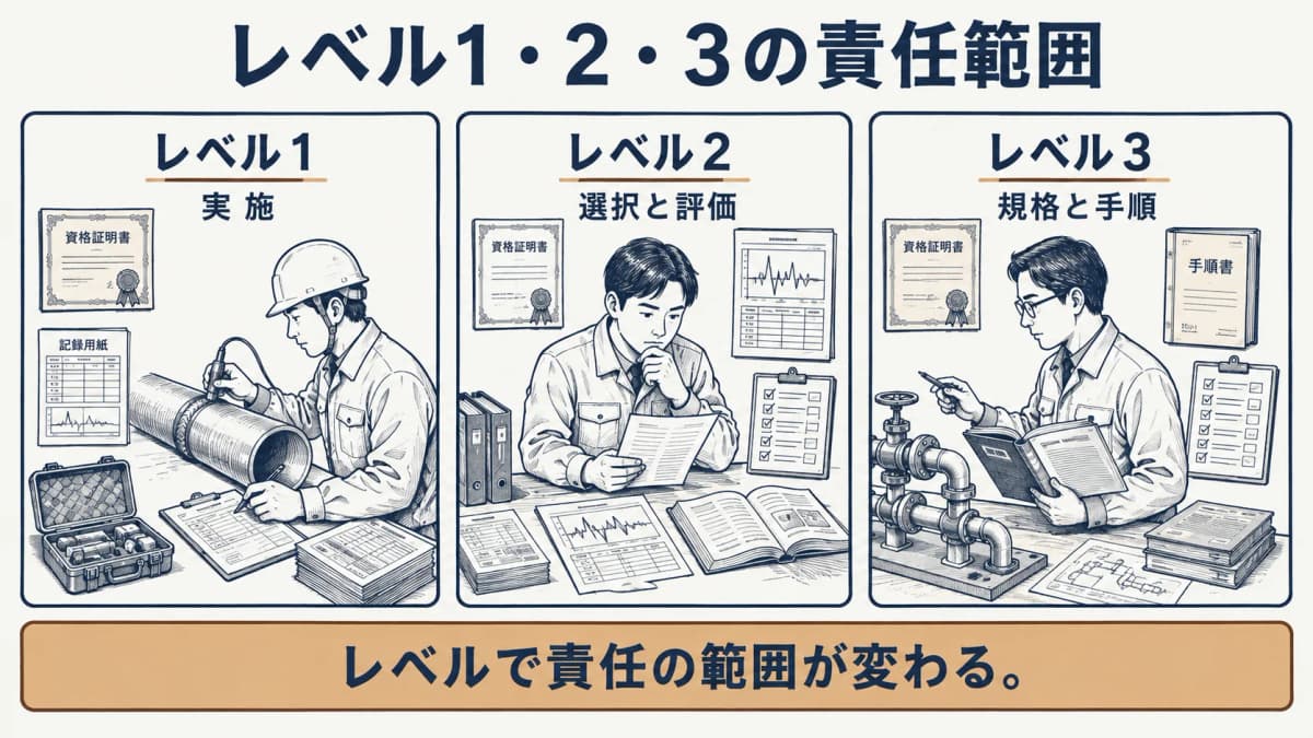 レベル1から3の責任範囲