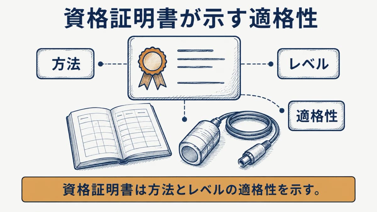 資格証明書が示す適格性の範囲