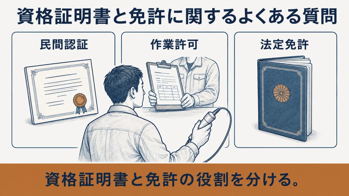 資格証明書と免許に関するよくある質問