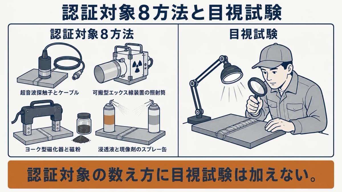JIS Z 2305の8方法とVTの位置づけ